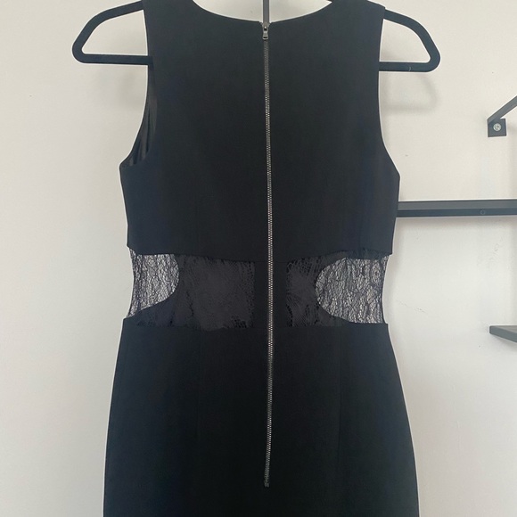 JAYGODFREY Midi Bodycon Dress with Mesh Cutout - Picture 3 of 12